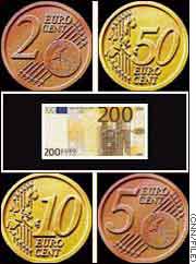 Euros: 50 billion coins and 14 billion banknotes come into effect from January 1, 2002